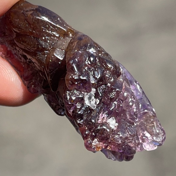 Raw Super Seven Pendant Natural Super Seven Gemstone Crystal Purple Pendant - Picture 5 of 11